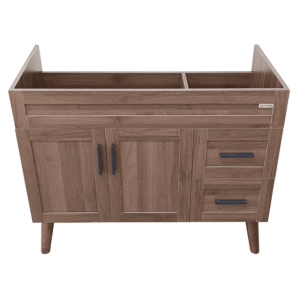 Mueble para Vanitorio Elegance Nogal  / 98,5x80x47cm (Sin Cubierta) 2