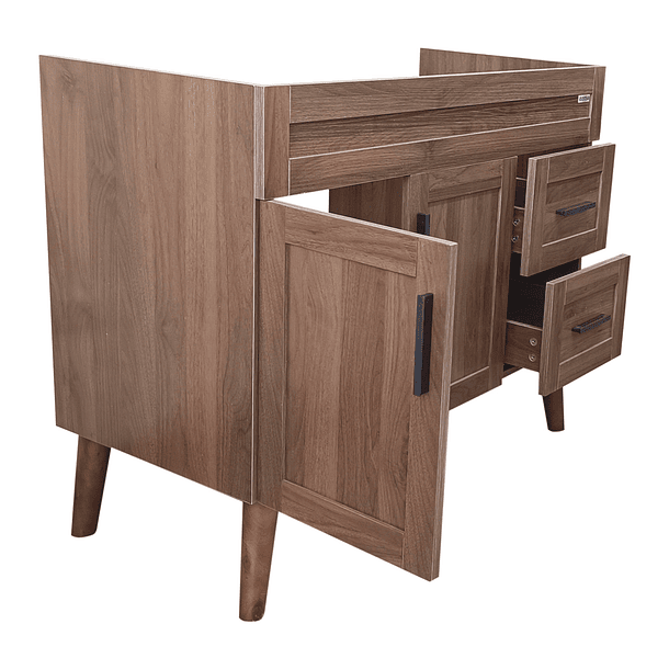 Mueble para Vanitorio Elegance Nogal  / 98,5x80x47cm (Sin Cubierta) 8