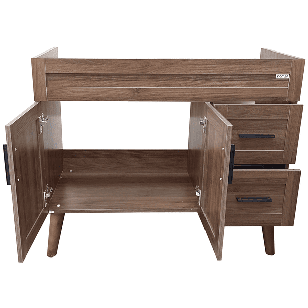 Mueble para Vanitorio Elegance Nogal  / 98,5x80x47cm (Sin Cubierta) 10