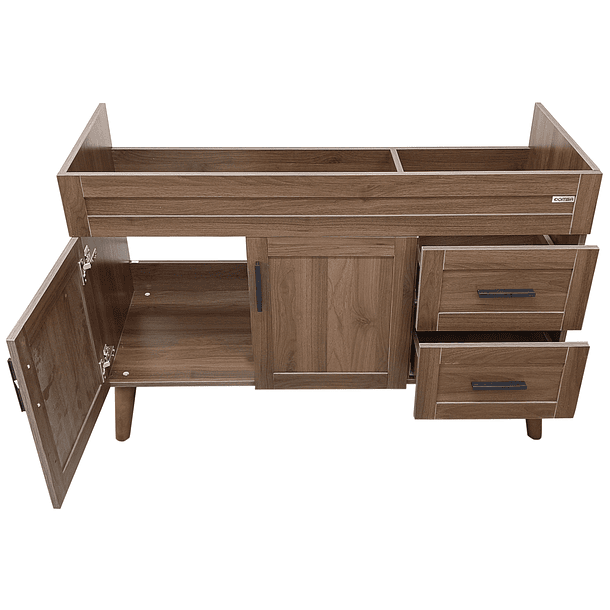 Mueble para Vanitorio Elegance Nogal  / 118,5x80x46cm (Sin Cubierta) 5