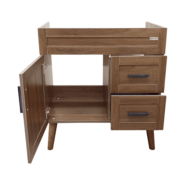 Mueble para Vanitorio Elegance Nogal  / 78,5x80x46cm (Sin Cubierta) 6