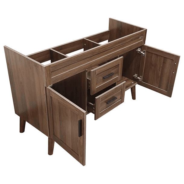 Mueble para Vanitorio Doble Elegance Nogal  / 118,5x80x46cm (Sin Cubierta) 5