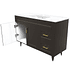 Kit Mueble Deluxe 120SK + Vanitorio Plano-120 Café  / 120x80x47cm 4