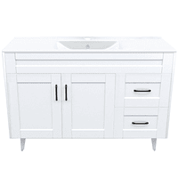 Kit Mueble Deluxe 120SK + Vanitorio Plano-120 Blanco  / 120x80x47cm