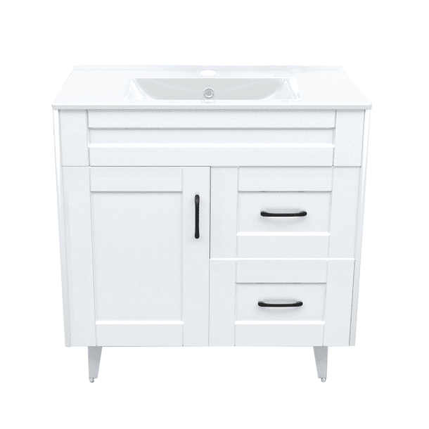 Kit Mueble Deluxe 80SK + Vanitorio Plano-80 Blanco / 80x80x47cm 1