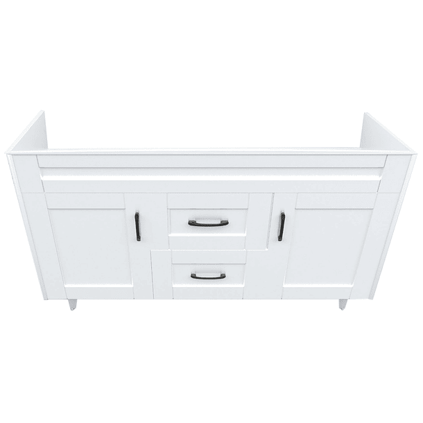 Mueble Vanitorio Deluxe D120SK Blanco Doble (No Incluye Cubierta) / 118x80x45cm 3