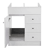 Mueble Vanitorio Domsa B70-PHNB / 70x44x80cm 2