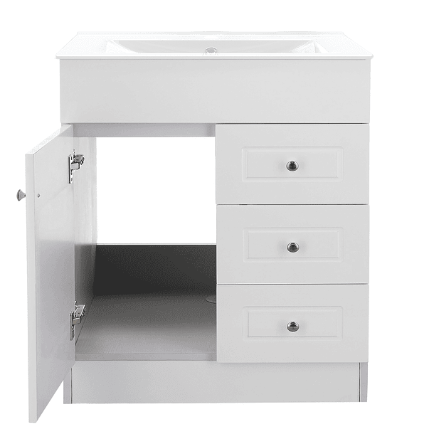 Kit Mueble B70-PHNB + Vanitorio Plano-70 Blanco Derecho  / 70x47x80cm 2