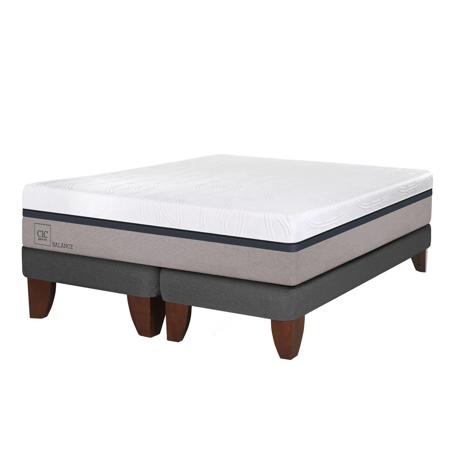 Cama Europea Cic Balance / King / Base Dividida + Almohada
