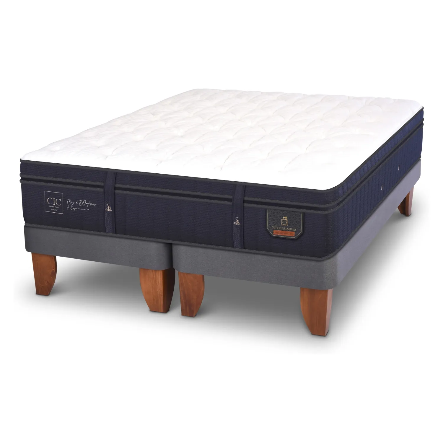 Cama CIC Super Premium King Base Dividida 180x200 Cm