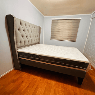 Cama capitone 2 plazas 