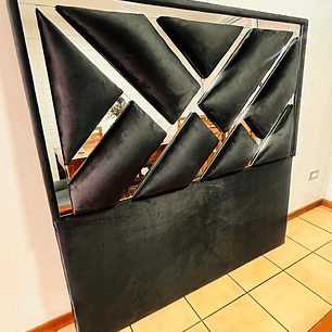 Respaldo de cama espejo 