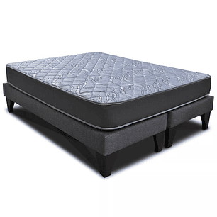 Base dividida europea + colchón resorte bonnel acolchado soff