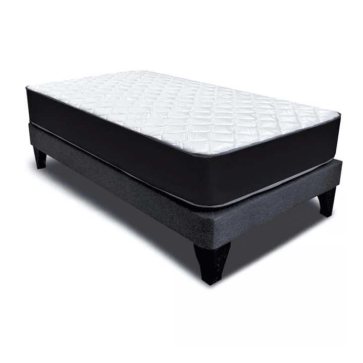 Base europea + colchón de resorte bonnel pluss 1