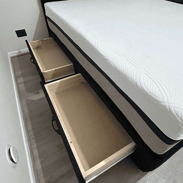 cama box cajones 2 plazas  4