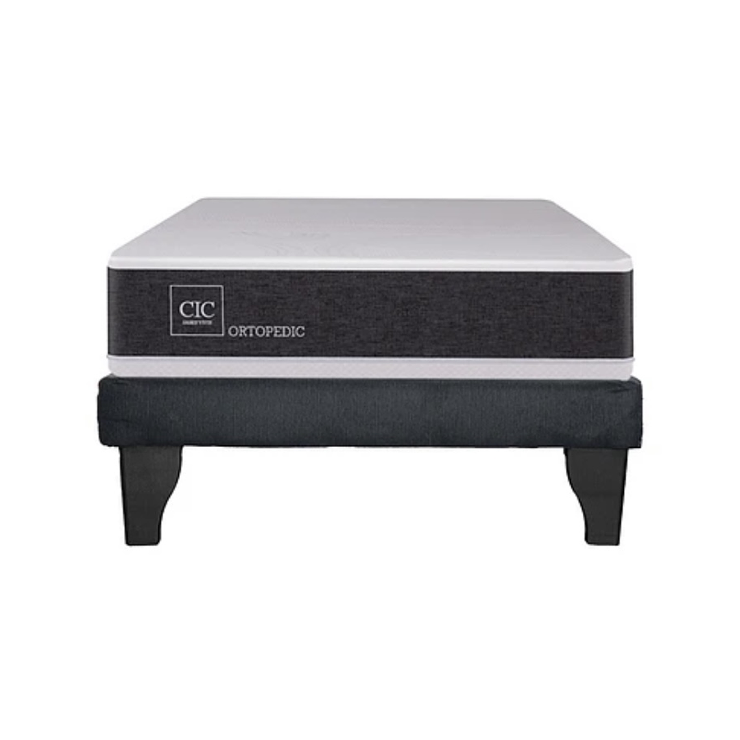 base + colchón ortopédico 1 plaza  1