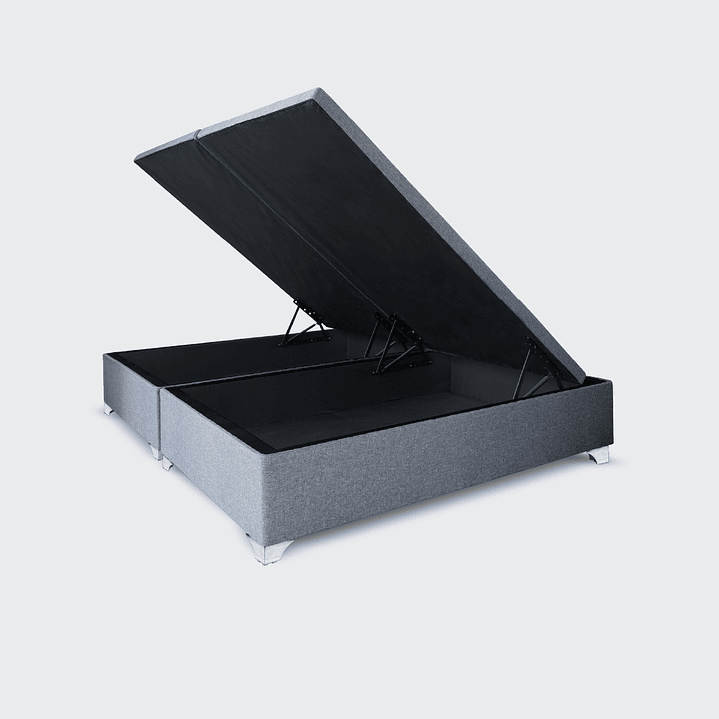 cama baúl + colchón premium en 2 plazas  5