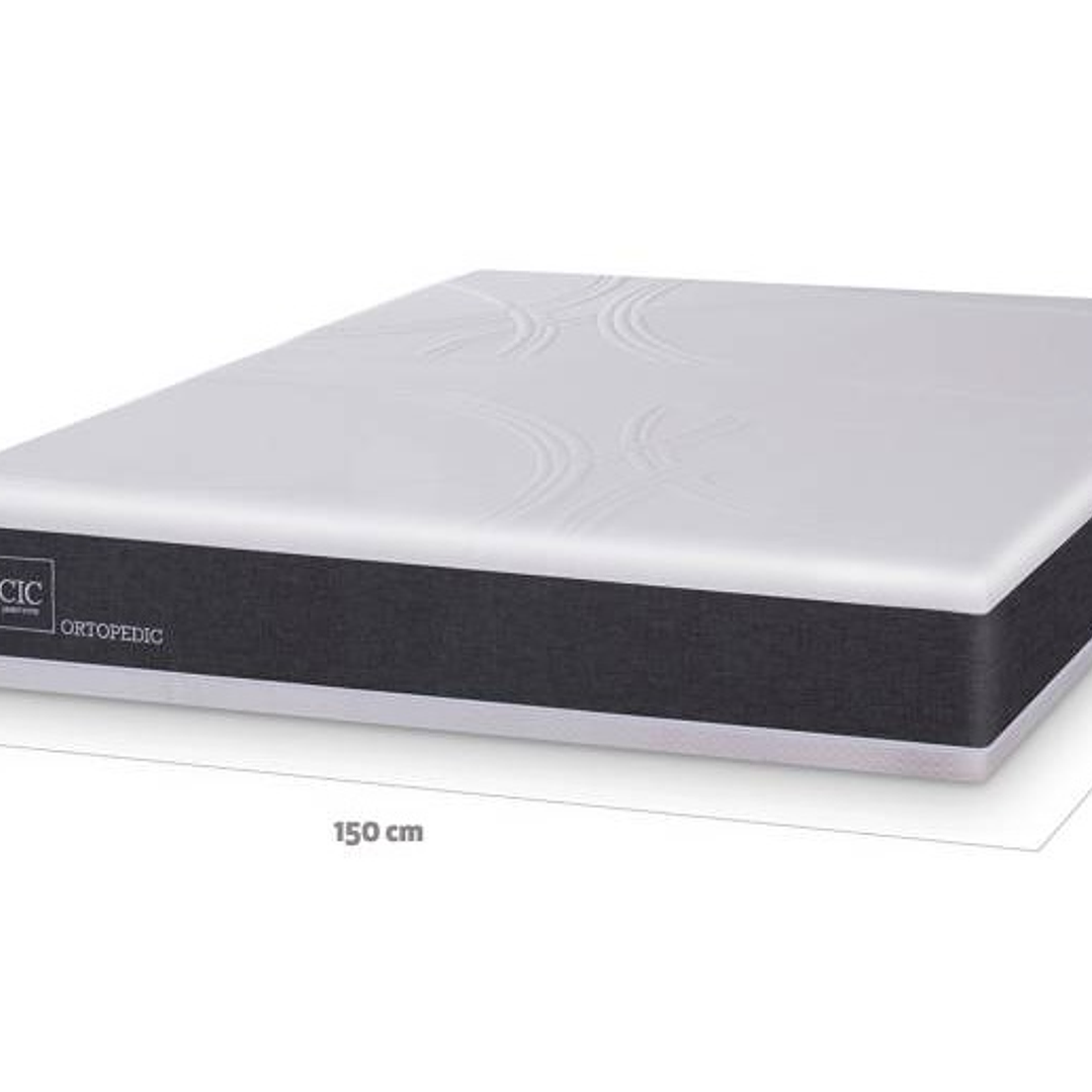 cama baúl base dividida + colchón ortopédico de 2 plazas  6