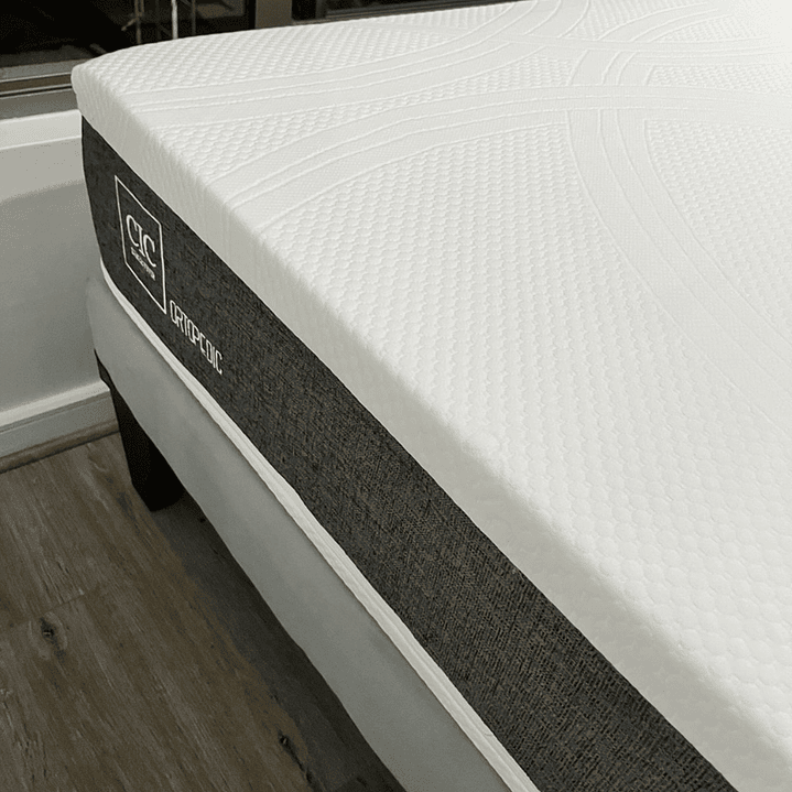 cama en 1 plaza y media incluye base + respaldo a piso + colchón ortopédico  4