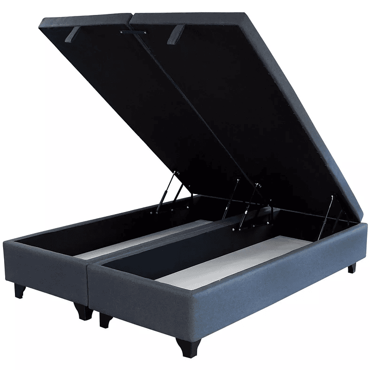 cama baúl con colchón balance premium tamaño 2 plazas matrimonial  3