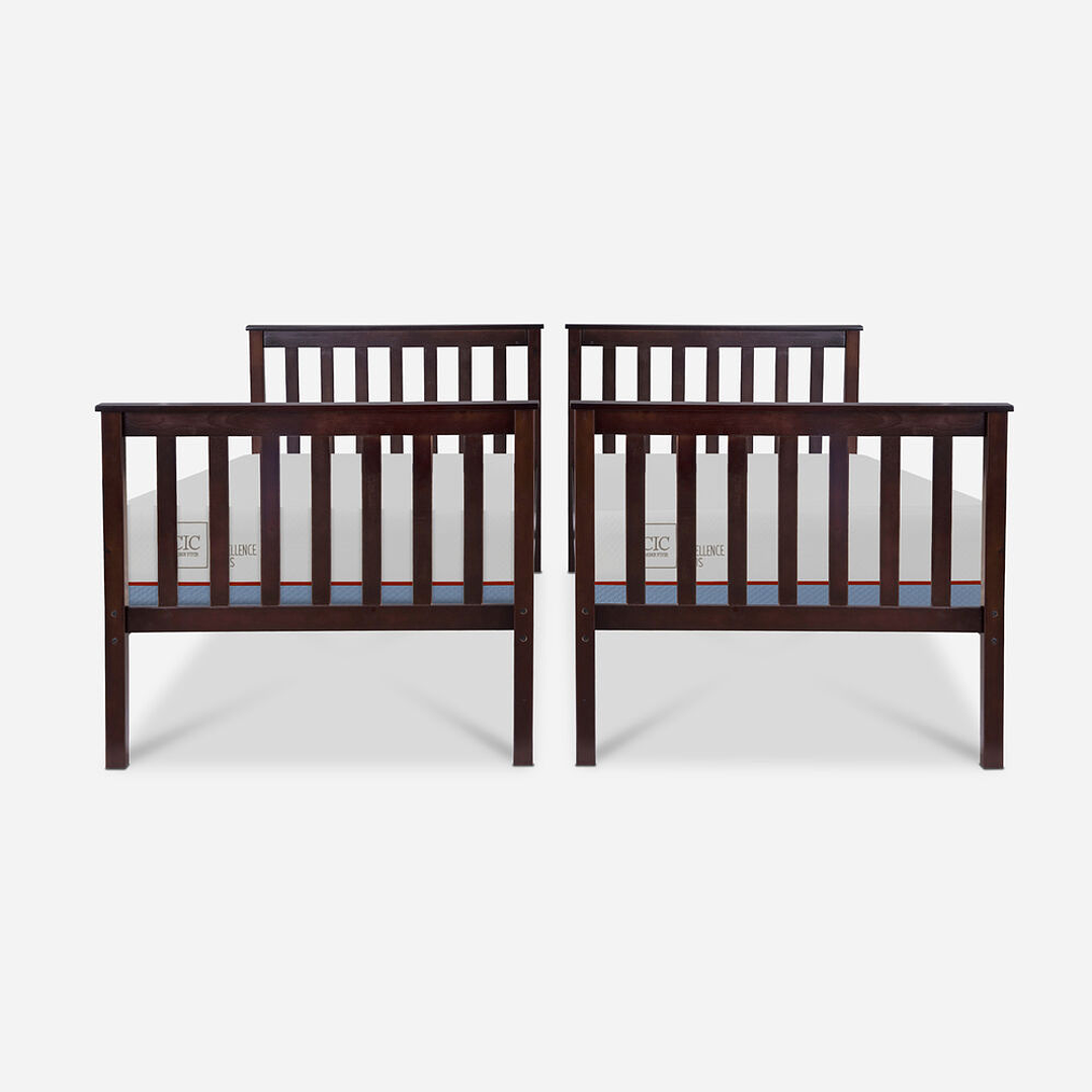 camarote con ambos colchones excellence en 1 plaza con escalera + baranda  2