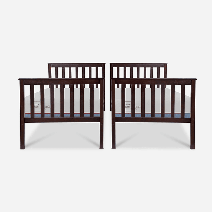 camarote con ambos colchones excellence en 1 plaza con escalera + baranda  2