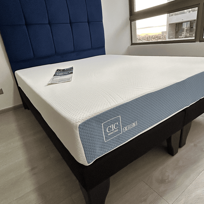 cama de 2 plazas con respaldo cubox  1