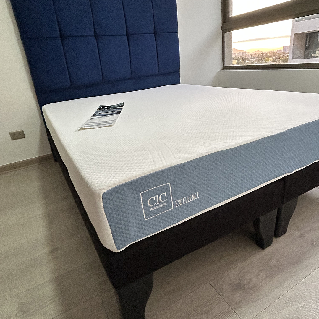 cama de 2 plazas con respaldo cubox  2