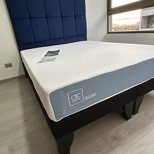 cama de 2 plazas con respaldo cubox 
