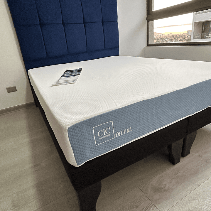 cama de 2 plazas con respaldo cubox  2