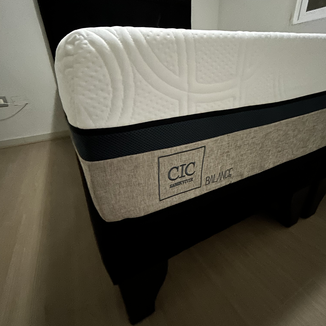 cama 2 plazas bases divididas + colchón modelo balance premium  4
