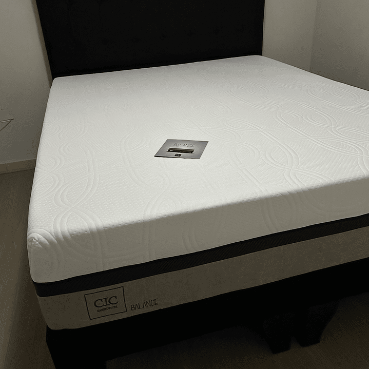 cama 2 plazas bases divididas + colchón modelo balance premium  3