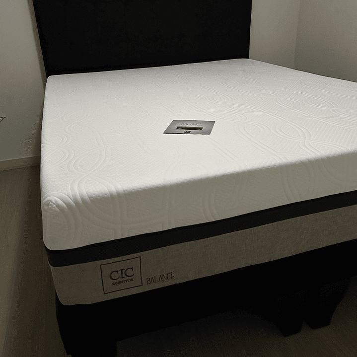 cama 2 plazas bases divididas + colchón modelo balance premium  2