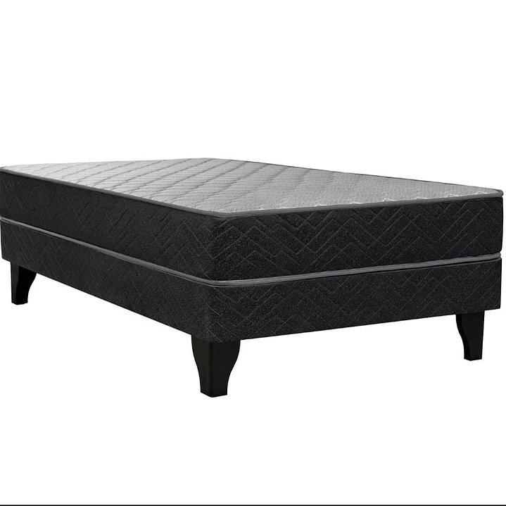 cama en 1 plaza y media con colchón apolo black celta  4