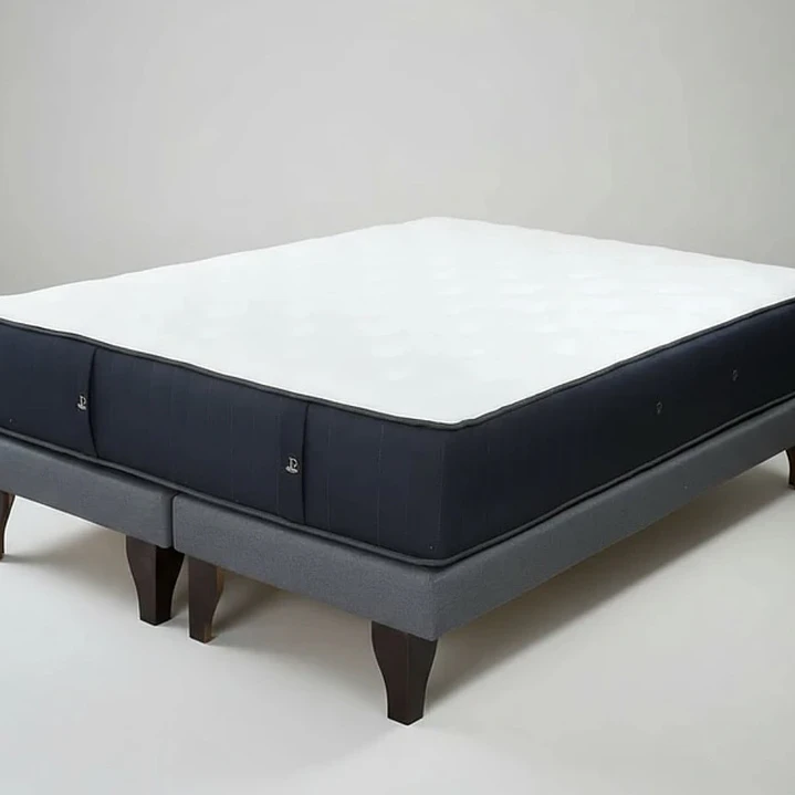 cama premium en 2 plazas bases divididas + colchón premium  1