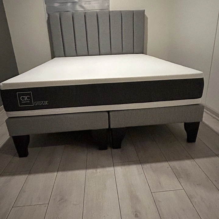 cama lineal en 2 plazas con colchón ortopédico  4