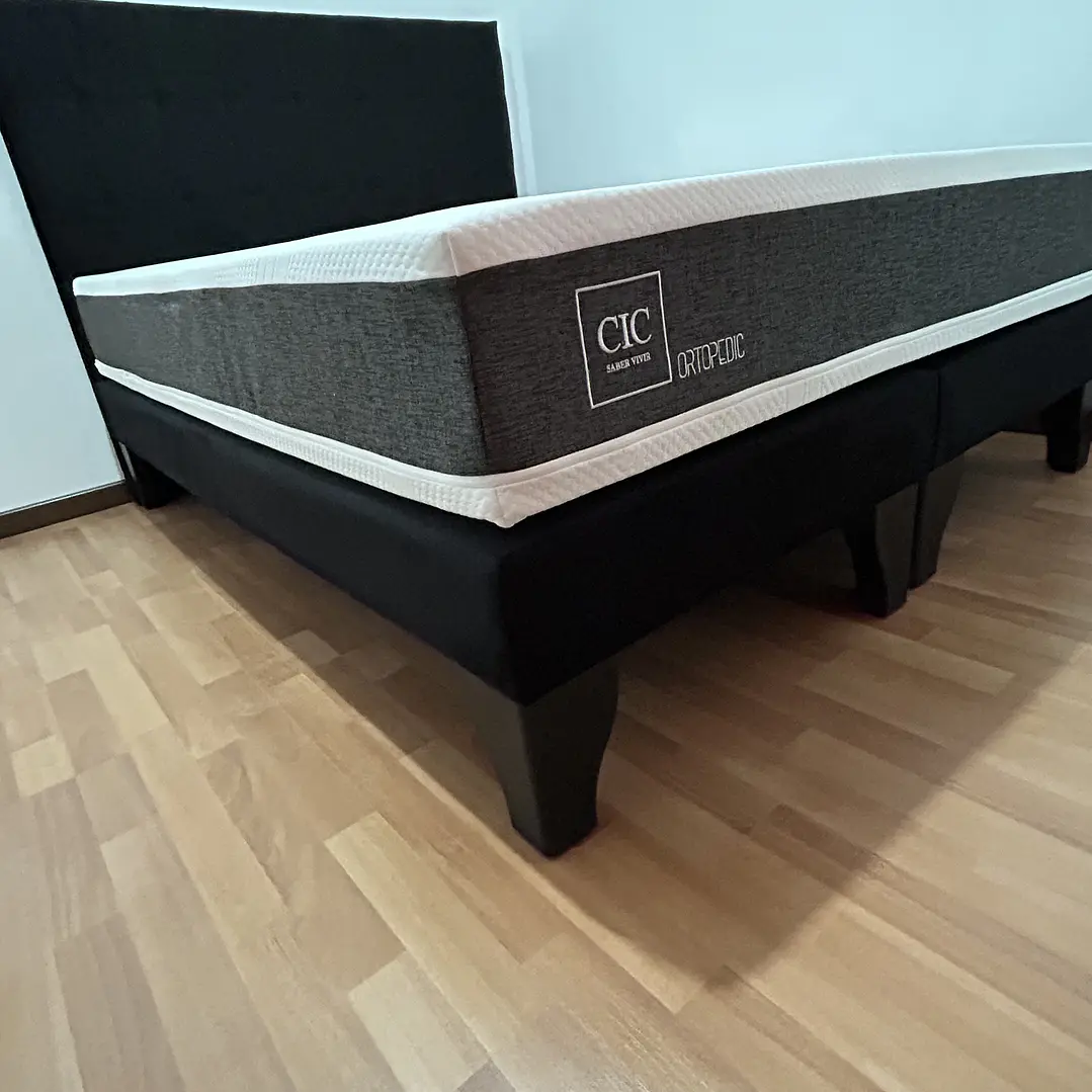 cama king con colchón ortopédico medida 1.80 x 2 metros  2