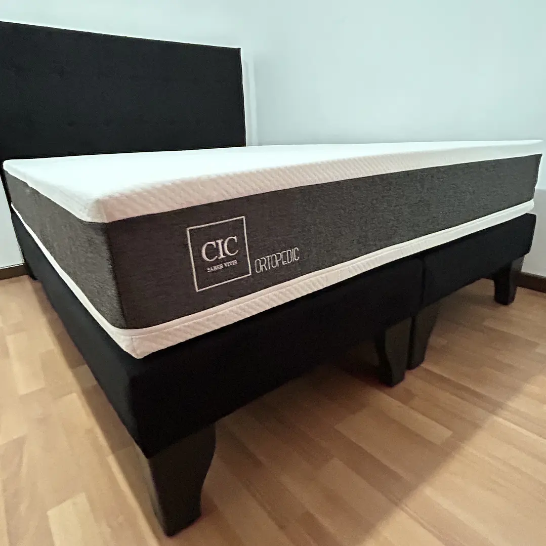 cama king con colchón ortopédico medida 1.80 x 2 metros  3