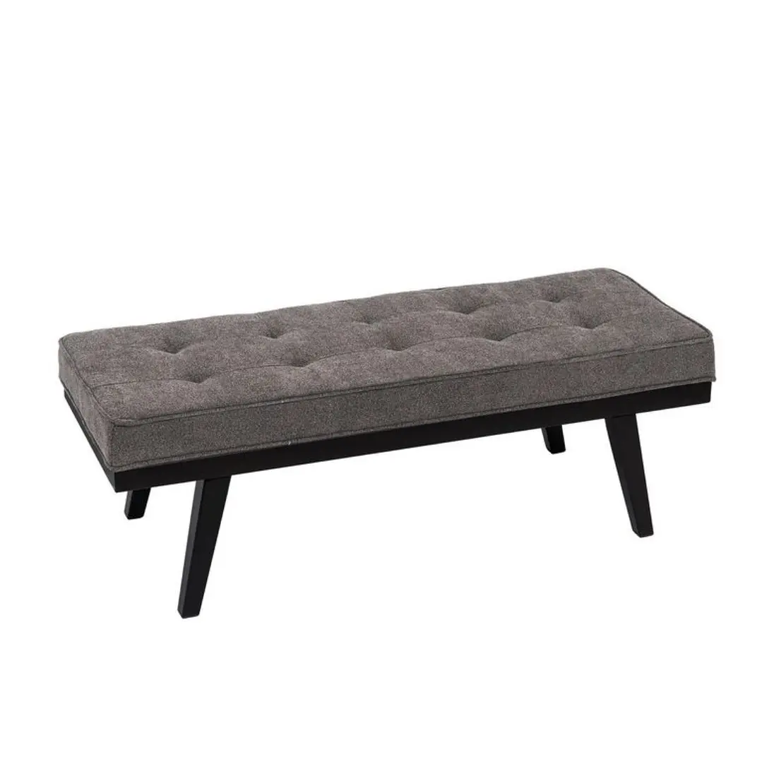 banqueta tapiz y madera  3