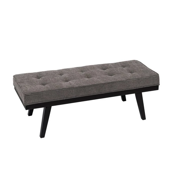 banqueta tapiz y madera  3