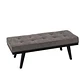 banqueta tapiz y madera  - Miniatura 3