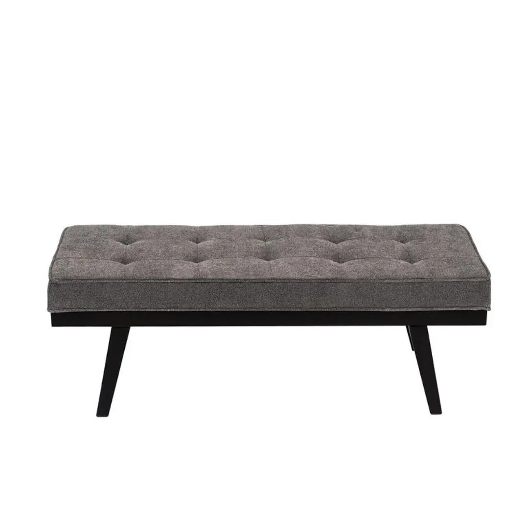 banqueta tapiz y madera  2