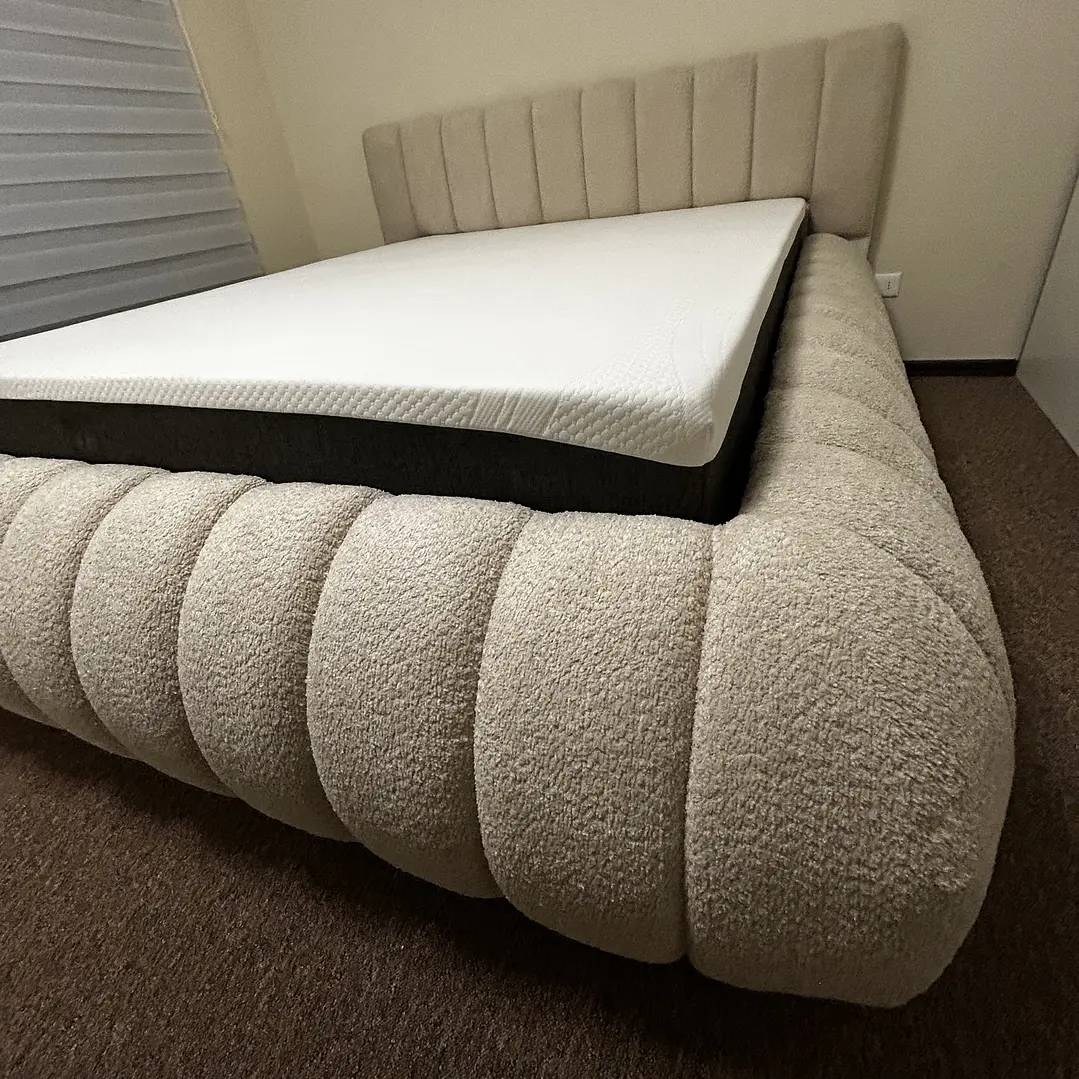 cama nube tela boucle paris de 2 plazas  2