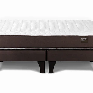 cama 2 plazas ergo-t rosen con bases divididas + respaldo a piso 