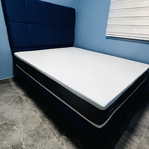cama cubox en 2 plazas con colchón ortopédico 
