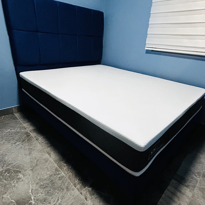 cama cubox en 2 plazas con colchón ortopédico  2