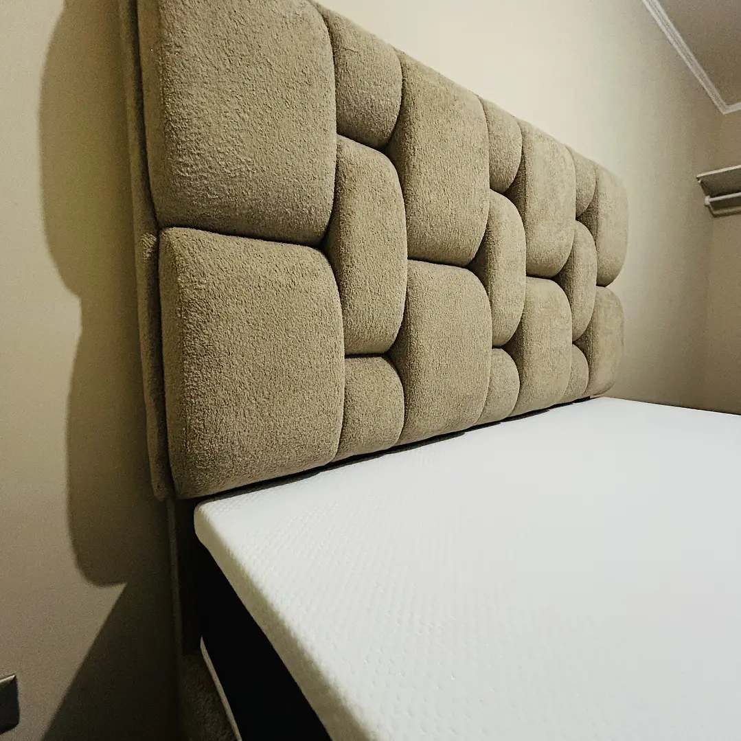 cama boucle 2 plazas con ambos respaldos  1