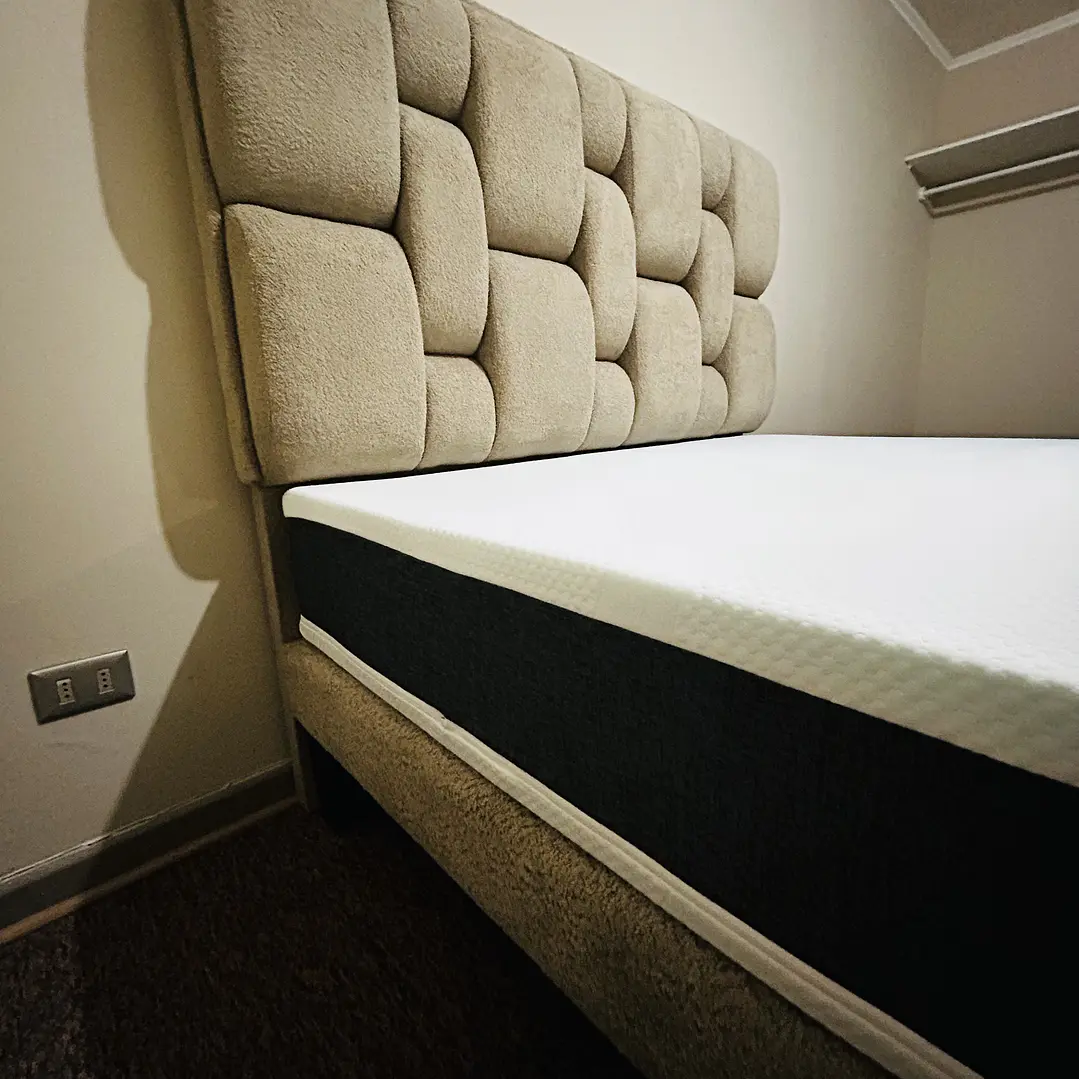 cama boucle 2 plazas con ambos respaldos  3