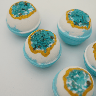 Bomba de burbuja Cuarzo Azul