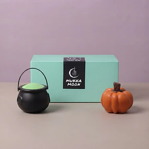 Pack Halloween Caldero Mágico y Calabaza